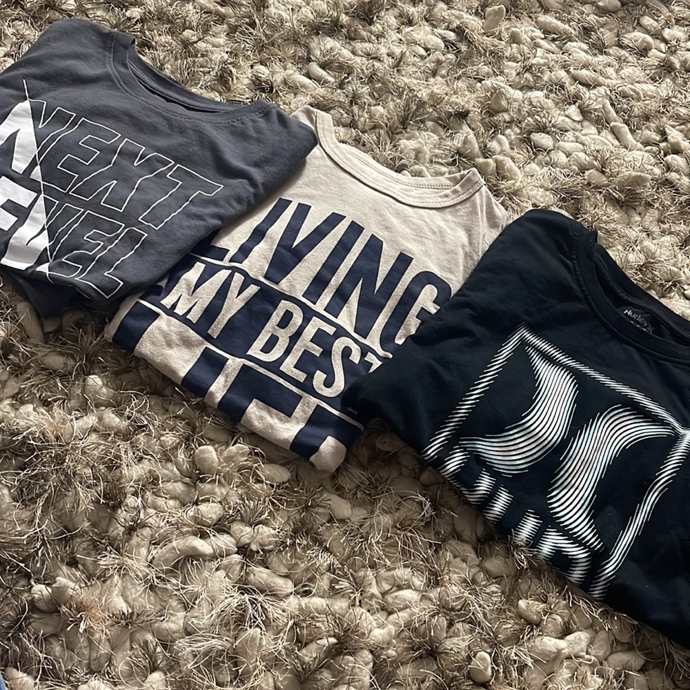 Three boy shirts